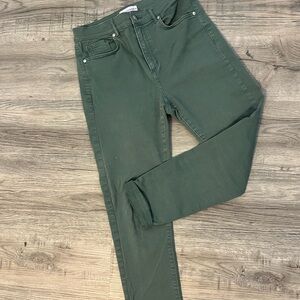 Loft Women's Green High-Rise Skinny Jeans